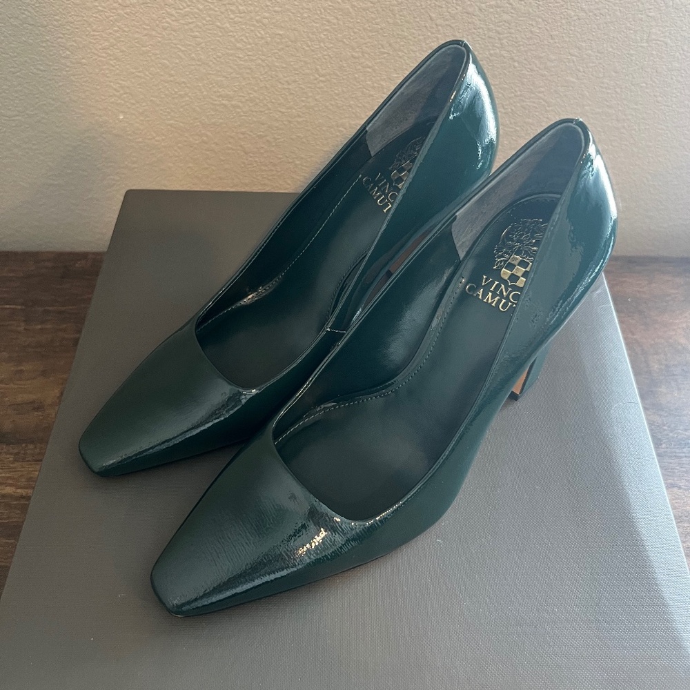 Vince Camuto Women's SIBRINA PUMP Color Mallard Green Sz 7.5 - Worn Once Indoors - Picture 4 of 11